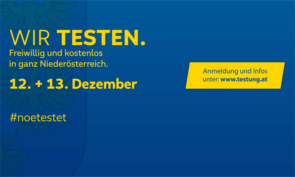 COVID-19 Massentestung am 12. und 13. Dezember: Allgemeine Informationen