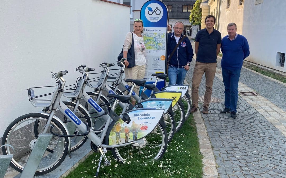 Bisambergs neue nextbike-Station ab jetzt gut bestückt