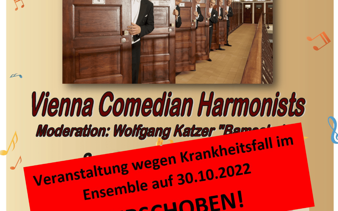 Verschoben: Wiener Comedian Harmonists