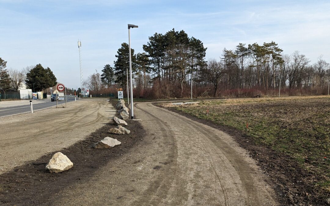 EVN-Wasserthemen Geh- und Radweg bereits benutzbar und kurz vor der Fertigstellung