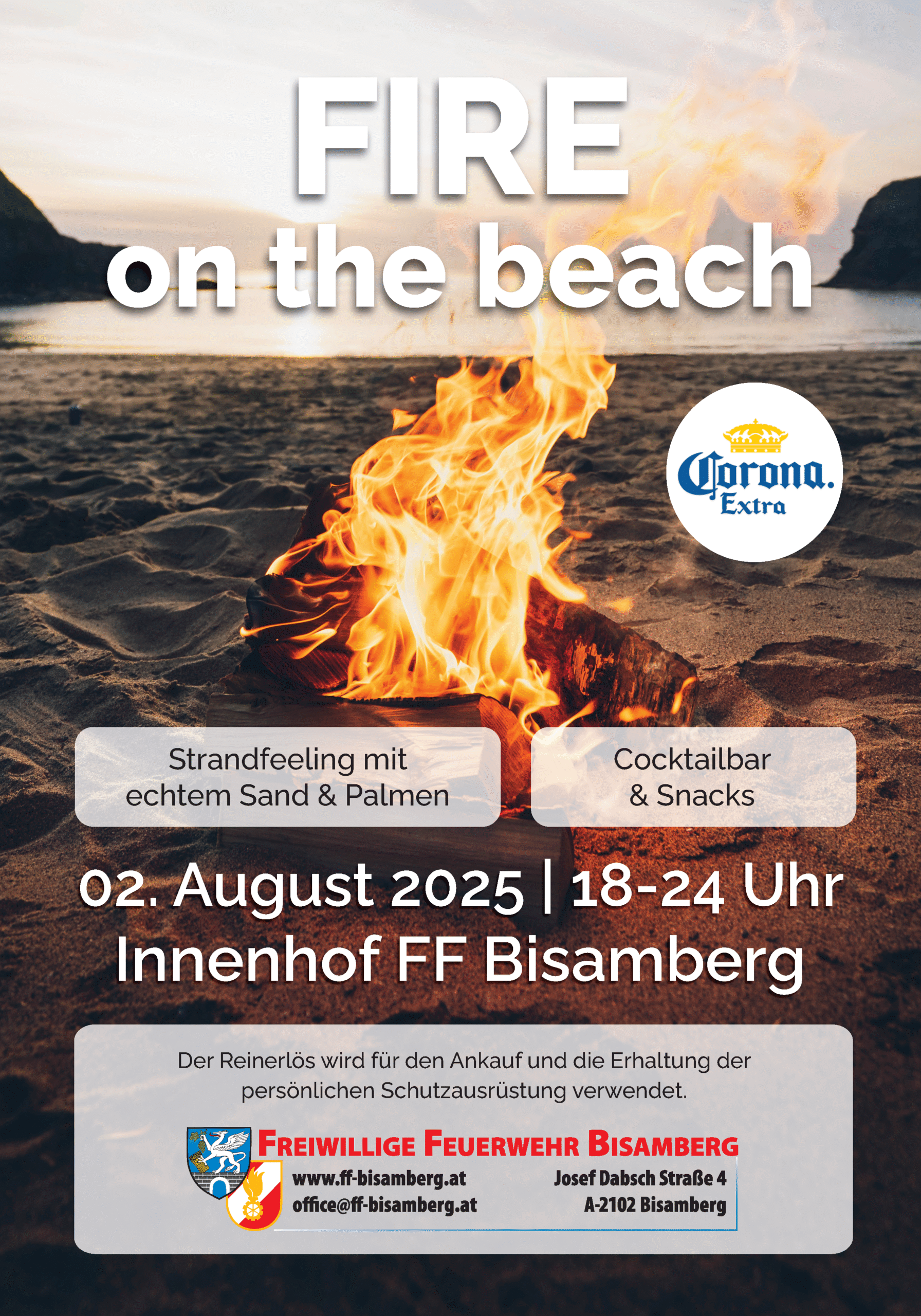 02.08.2025 FF Bisamberg: Fire on the Beach