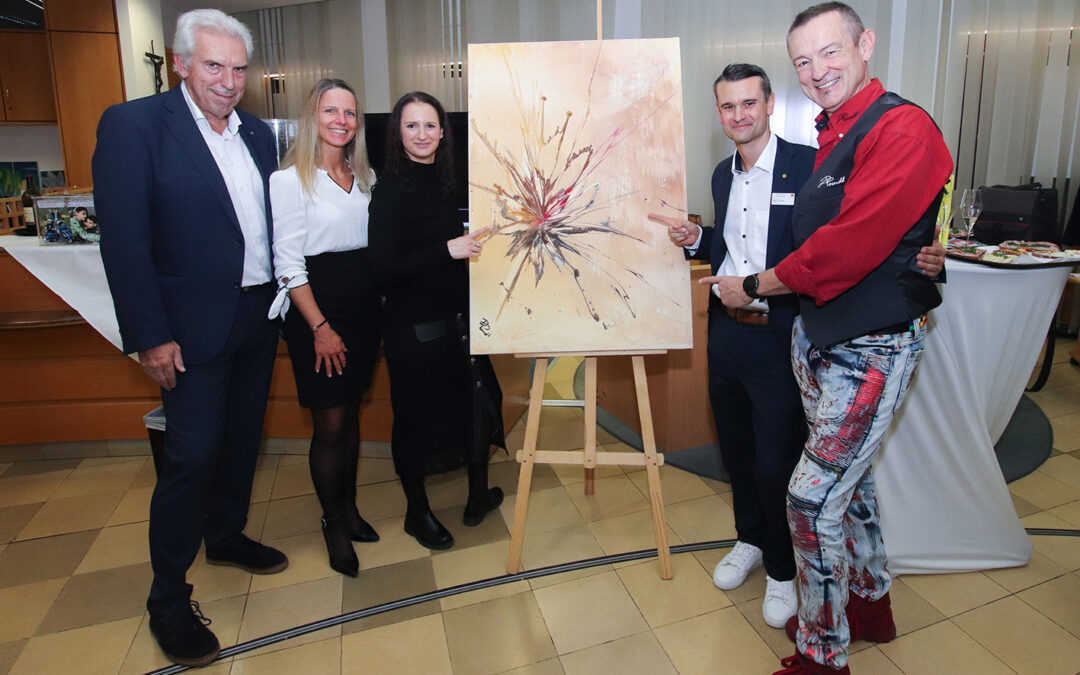 Benefiz-Vernissage in der Raiffeisenbank Bisamberg