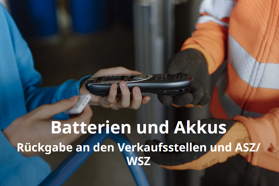 Batterien und Akkus: Bitte niemals in den Rest-Müll!