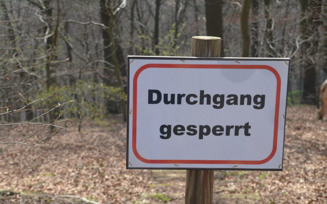 Aktuelle Sperre am Bisamberg aufgrund der Schlägerungsarbeiten