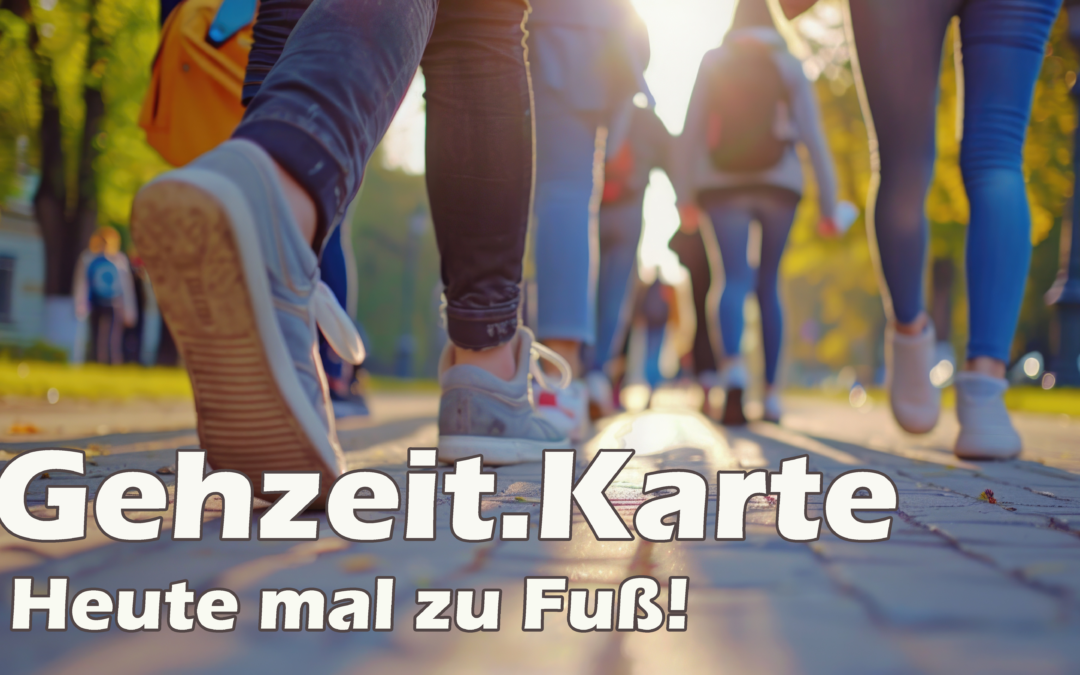 Heute mal zu Fuß: mit der Gehzeit.Karte Bisamberg