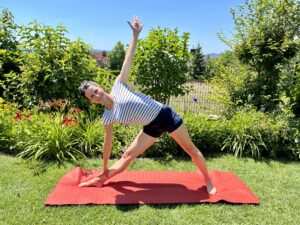 Yoga-Einheiten im Schlosspark