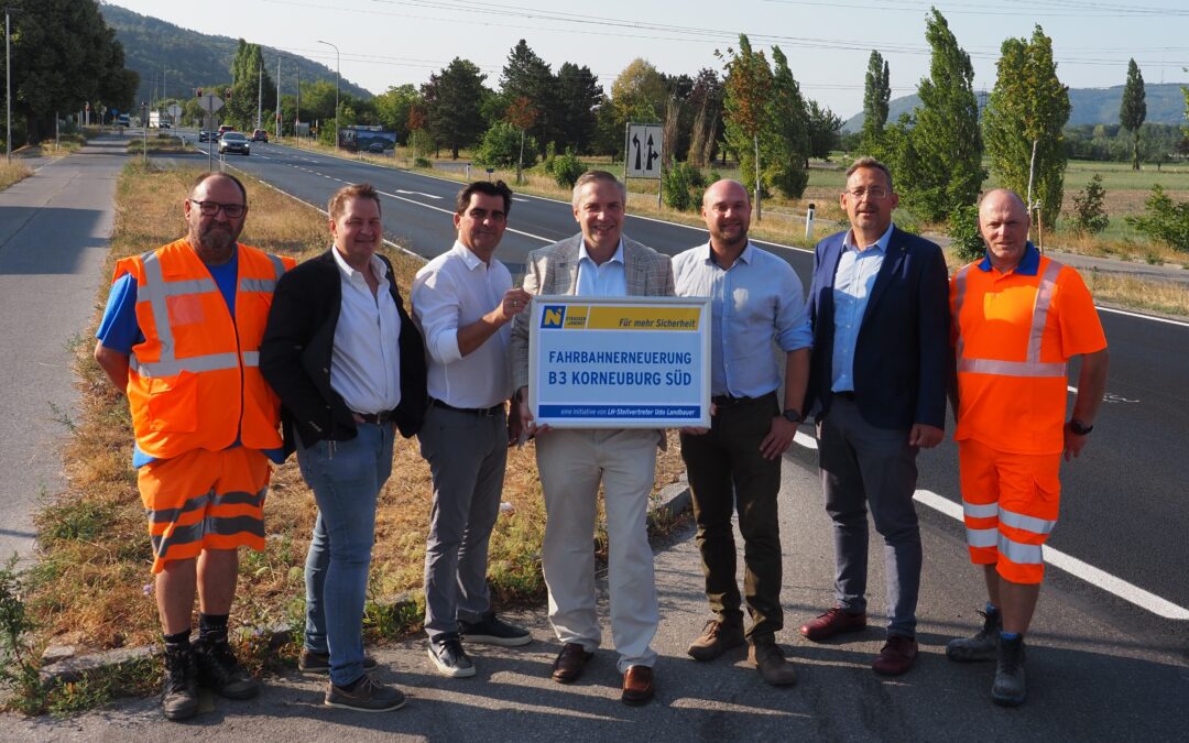 Erneuerung der B3 bei Korneuburg Ost ist abgeschlossen