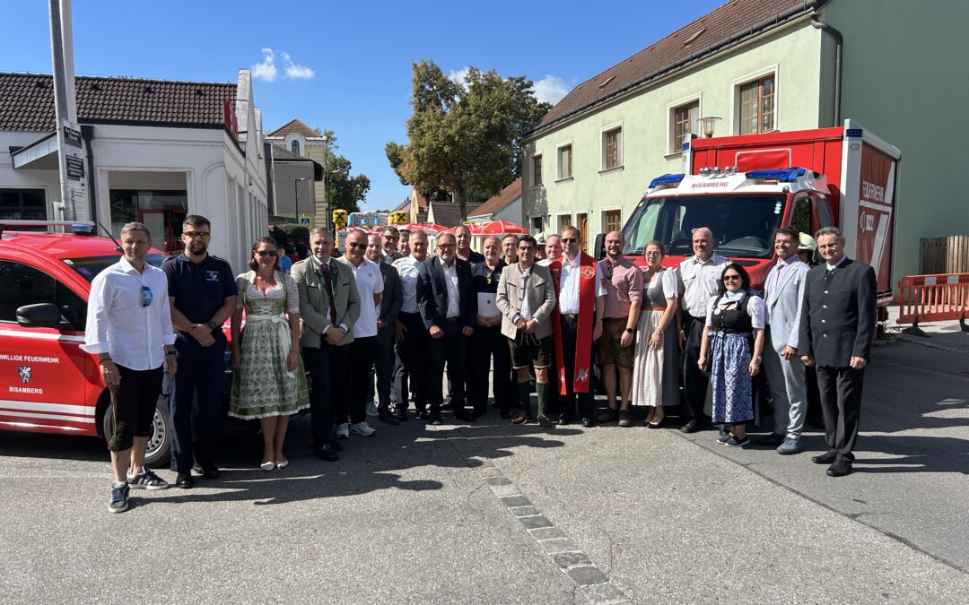 Zwei neue Fahrzeuge und eine Jubiläumsfeier für die Feuerwehr Bisamberg